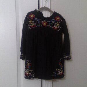 Chloe Kids navy embroidered dress size 3